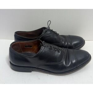 Allen Edmonds Park Avenue Mens Handcrafted Cap Toe Shoes Sz 10D Classic Black
